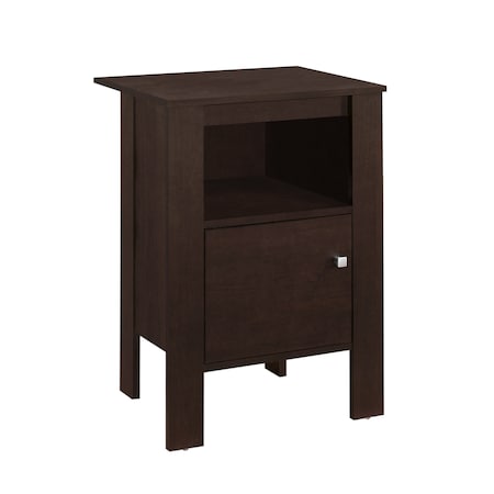 Monarch Specialties Accent Table - Espresso Night Stand With Storage I 2135